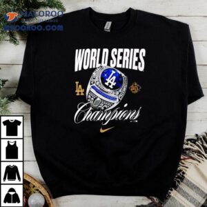 Los Angeles Dodgers Nike World Series Champions Ring Tshirt