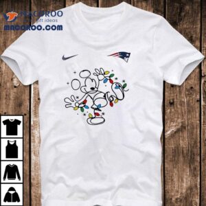New England Patriots X Mickey Mouse Believe In The Magic Of Christmas Tshirt