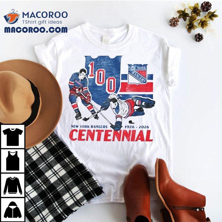 New York Rangers Centennial 100 Years 1926 2026 Shirt New York Rangers Centennial 100 Years 1926 2026 Shirt