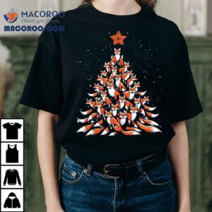 Pack Of Foxes Christmas Tree Tshirt