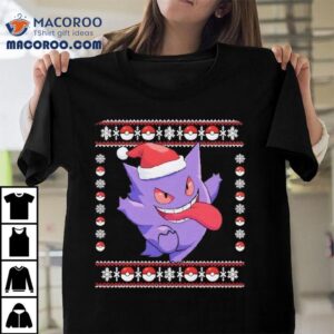 Pokmon Gengar Christmas Jumper Ugly Christmas Tshirt