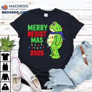 Portland Frog Merry Resistmas Ligh Tshirt