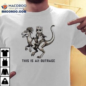Princess Donut And Mongo This Is An Outrage Vintage Tshirt