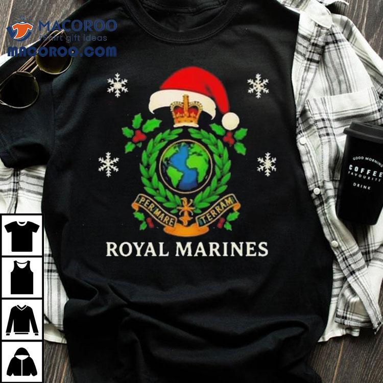Royal Marines Christmas Per Mare Terram Shirt Royal Marines Christmas Per Mare Terram Shirt