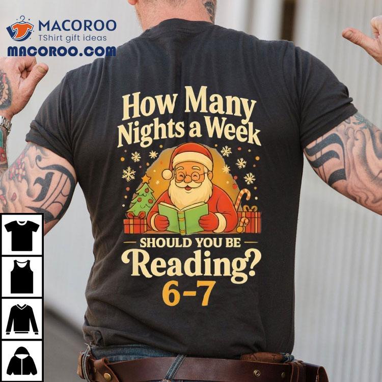 Santa Reading 67 Meme Christmas Teacher Book Lover Shirt Santa Reading 67 Meme Christmas Teacher Book Lover Shirt