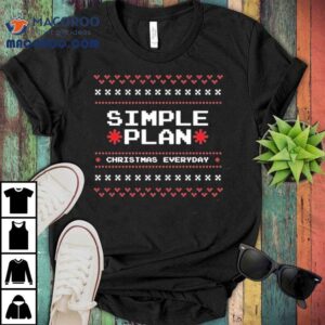Simple Plan Christmas Everyday Ugly Tshirt