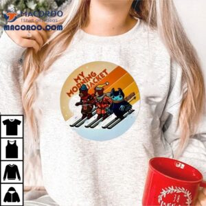 Snowboarding Bear My Morning Jackert Group Ski Tshirt