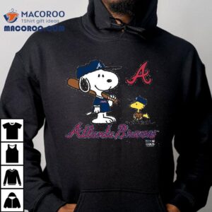 The Atlanta Braves Snoopy Charlie Brown Woodstock The Peanuts Tshirt