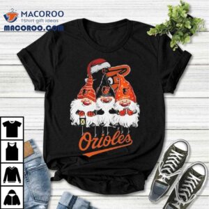 The Gnomes X Baltimore Orioles Merry Christmas 2025 Shirt 2 The Gnomes X Baltimore Orioles Merry Christmas Tshirt