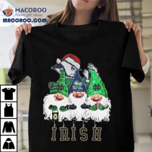 The Gnomes X Notre Dame Fighting Irish Merry Christmas 2025 Shirt 2 The Gnomes X Notre Dame Fighting Irish Merry Christmas Tshirt
