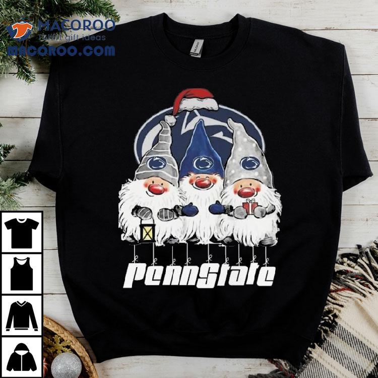 The Gnomes X Penn State Nittany Lions Merry Christmas 2025 Shirt The Gnomes X Penn State Nittany Lions Merry Christmas 2025 Shirt