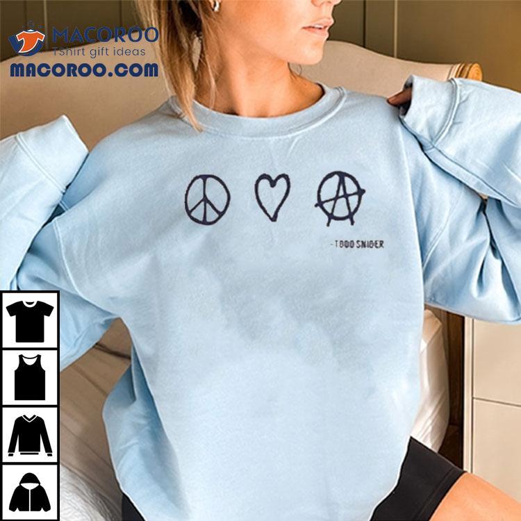 Todd Snider Peace Love A Thermal Shirt Todd Snider Peace Love A Thermal Shirt