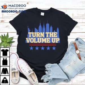 Turn The Volume Up City Skyline Usa Tshirt