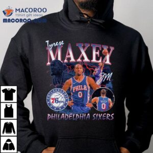 Tyrese Maxey Philadelphia Ers Player Collage Tshirt