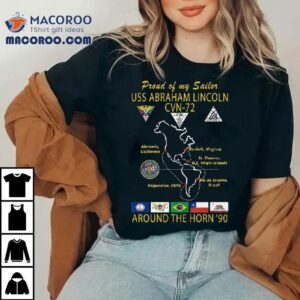Uss Abraham Lincoln Cvn Around The Horn Tshirt