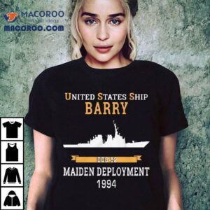 Uss Barry Ddg Maiden Deployment Tshirt