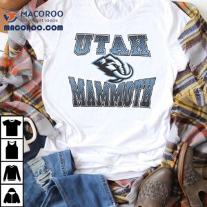 Utah Mammoth Starter Comic Style Team Graphic Tshirt