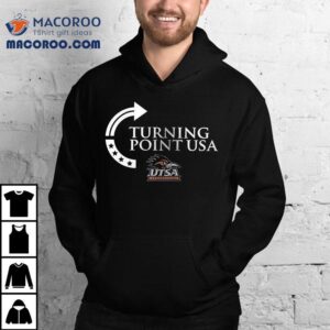 Utsa Roadrunners X Ut San Antonio X Charlie Kirk Turning Point Usa Logo Tshirt