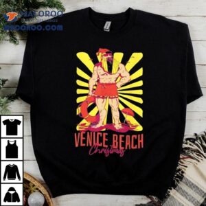 Venice Beach Christmas Lifeguard Tshirt