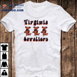 Virginia Cavaliers X Grateful Dead Bears Logo Tshirt