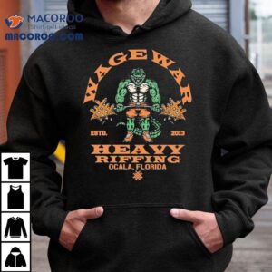 Wage War Heavy Riffing Ocala Florida Est Gator Tshirt