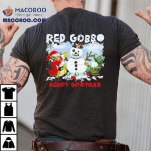 Warhammer Red Gobbo Merry Grotmas Christmas Snowman Tshirt