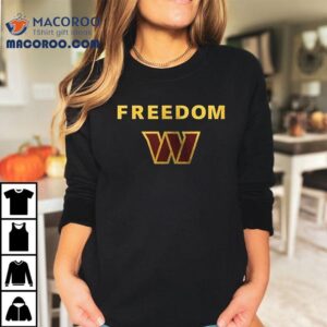 Washington Commanders X Charlie Kirk Freedom Logo Tshirt