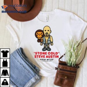 Wwe Stone Cold Steve Austin Baby Milo A Bathing Ape Tshirt