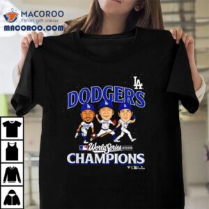Yoshinobu Yamamoto Shohei Ohtani And Mookie Betts Los Angeles Dodgers World Series Champions Appeal Play Tshirt