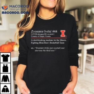 Zvonimir Ivisic Cheat Sheet Definition Illinois Fighting Illini Tshirt