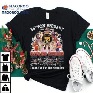 56th Anniversary 1970 – 2026 Cleveland Cavaliers Thank You For The Memories Signatures Shirt 3 Th Anniversary Cleveland Cavaliers Thank You For The Memories Signatures Tshirt