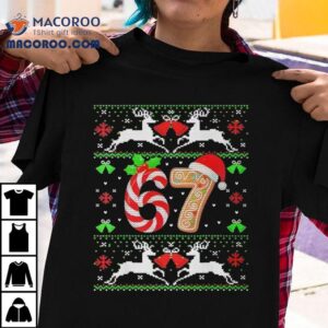 Meme Six Seven Ugly Christmas Xmas Tshirt