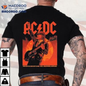 Acdc Melbourne Pwr Up Tour November And Pwr Up Australia Tshirt