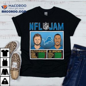 Aidan Hutchinson And Amon Ra St Brown Detroit Lions Nfl Jam Tshirt