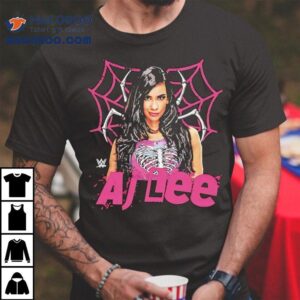 Aj Lee Wwe Spider Tshirt