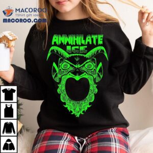 Annihilate Ice Neon Green Devil Tshirt