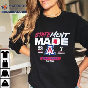 Arizona Wildcats Vs Arizona State Sun Devils Statement Made Bear Down Tshirt