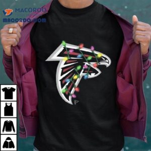 Atlanta Falcons Primary Logo Holiday Lights 2025 Shirt 3 Atlanta Falcons Primary Logo Holiday Lights Tshirt