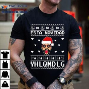 Bad Bunny Esta Navidad Yhlqmdlg Ugly Christmas Tshirt