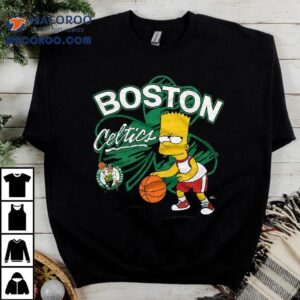 Bart Simpson Playing Basketball Boston Celtics T-shirt 3 Bart Simpson Playing Basketball Boston Celtics Tshirt