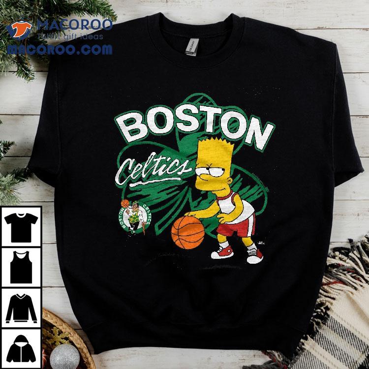 Bart Simpson Playing Basketball Boston Celtics T-shirt Bart Simpson Playing Basketball Boston Celtics T-shirt