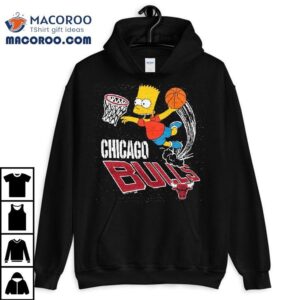Bart Simpson Playing Basketball Chicago Bulls Tshirt