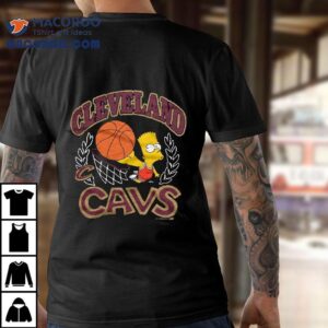 Bart Simpson Playing Basketball Cleveland Cavaliers T-shirt 3 Bart Simpson Playing Basketball Cleveland Cavaliers Tshirt