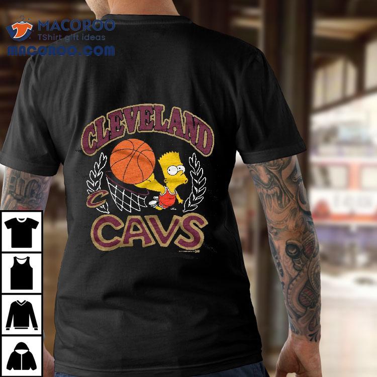 Bart Simpson Playing Basketball Cleveland Cavaliers T-shirt Bart Simpson Playing Basketball Cleveland Cavaliers T-shirt