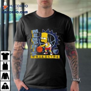 Bart Simpson Playing Basketball Memphis Grizzlies Tshirt
