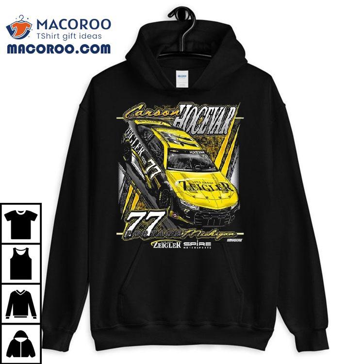 Carson Hocevar 77 E2 Apparel Zeigler Auto Group Shirt Carson Hocevar 77 E2 Apparel Zeigler Auto Group Shirt