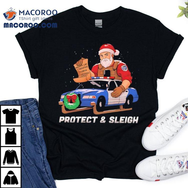 Cbc Protect And Sleigh Christmas Shirt Cbc Protect And Sleigh Christmas Shirt