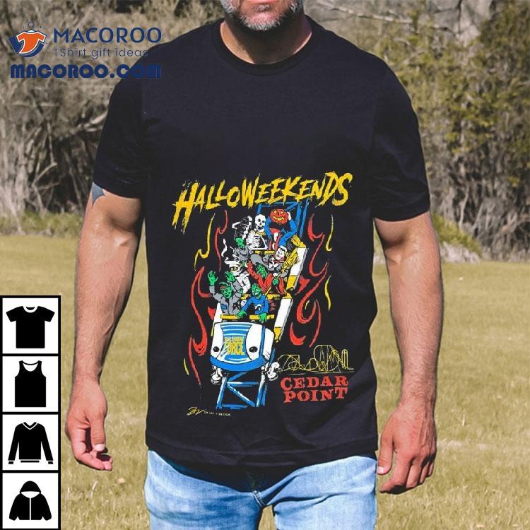 Cedar Point Halloweekends Character Coaster Shirt Cedar Point Halloweekends Character Coaster Shirt