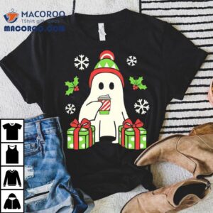 Christmas Ghost With Gifts Shirt 3 Christmas Ghost With Gifts Tshirt