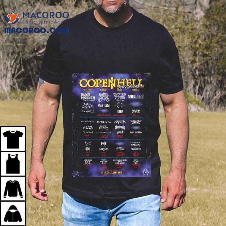 Copenhell Festival 2026 Full Lineup Copenhagen Denmark On 24 25 26 27 June 2026 Shirt Copenhell Festival 2026 Full Lineup Copenhagen Denmark On 24 25 26 27 June 2026 Shirt